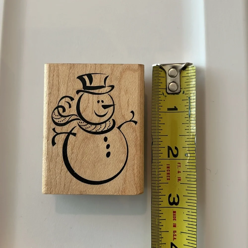 Inkadinkado Snowman Rubber Stamp